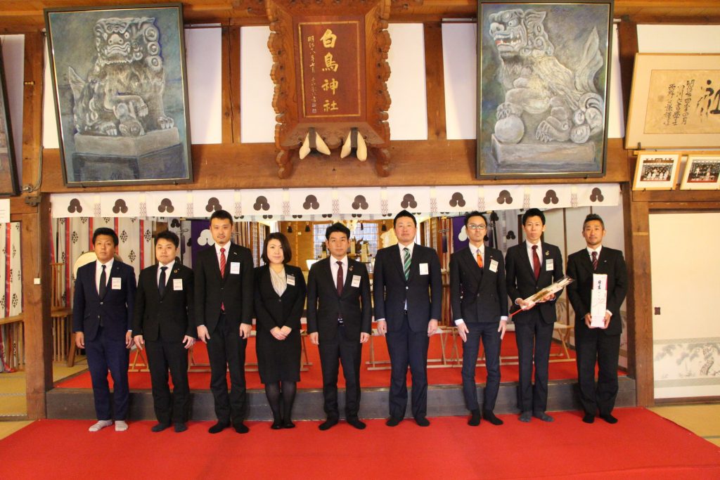 新年祈願、新年挨拶回り 報告